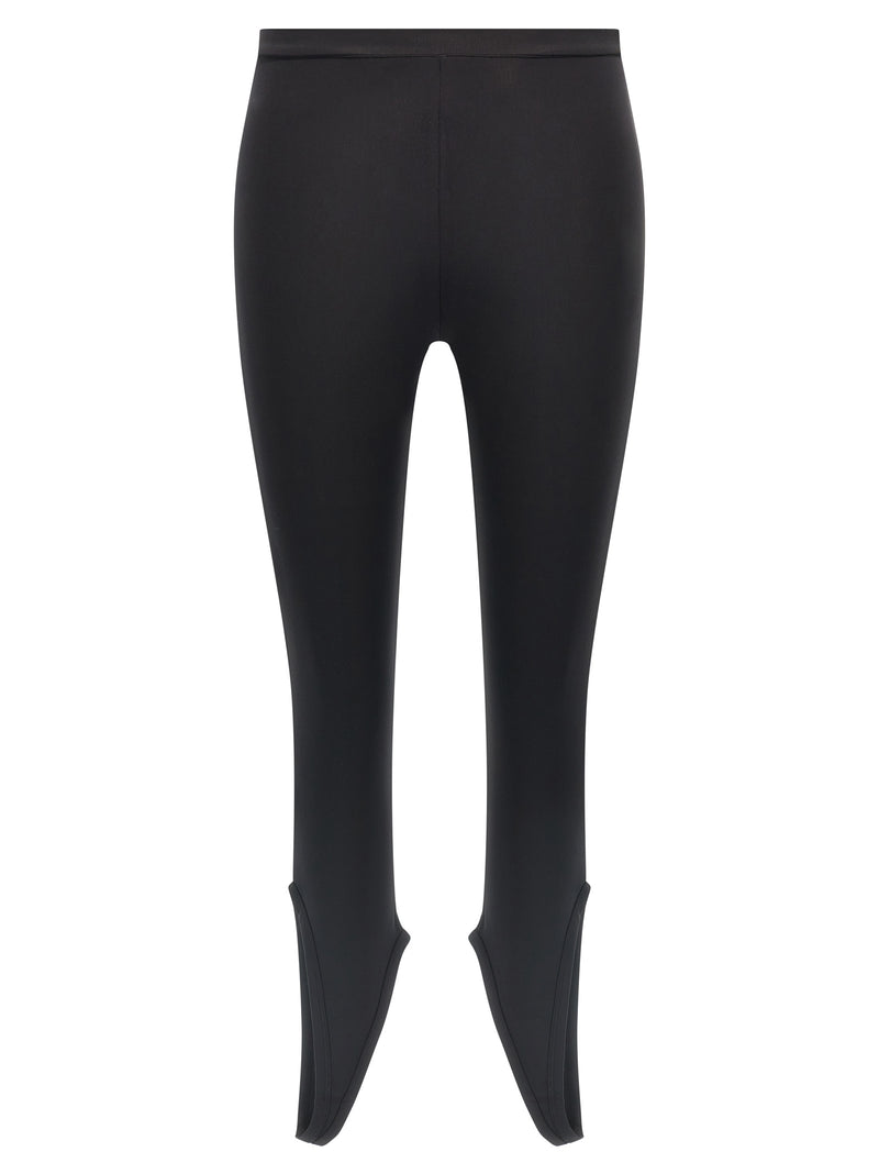 Courrèges Black Polyamide Leggings