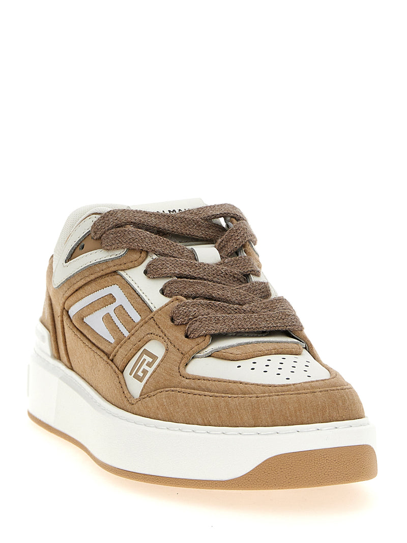 Baskets basses Balmain en polyester beige