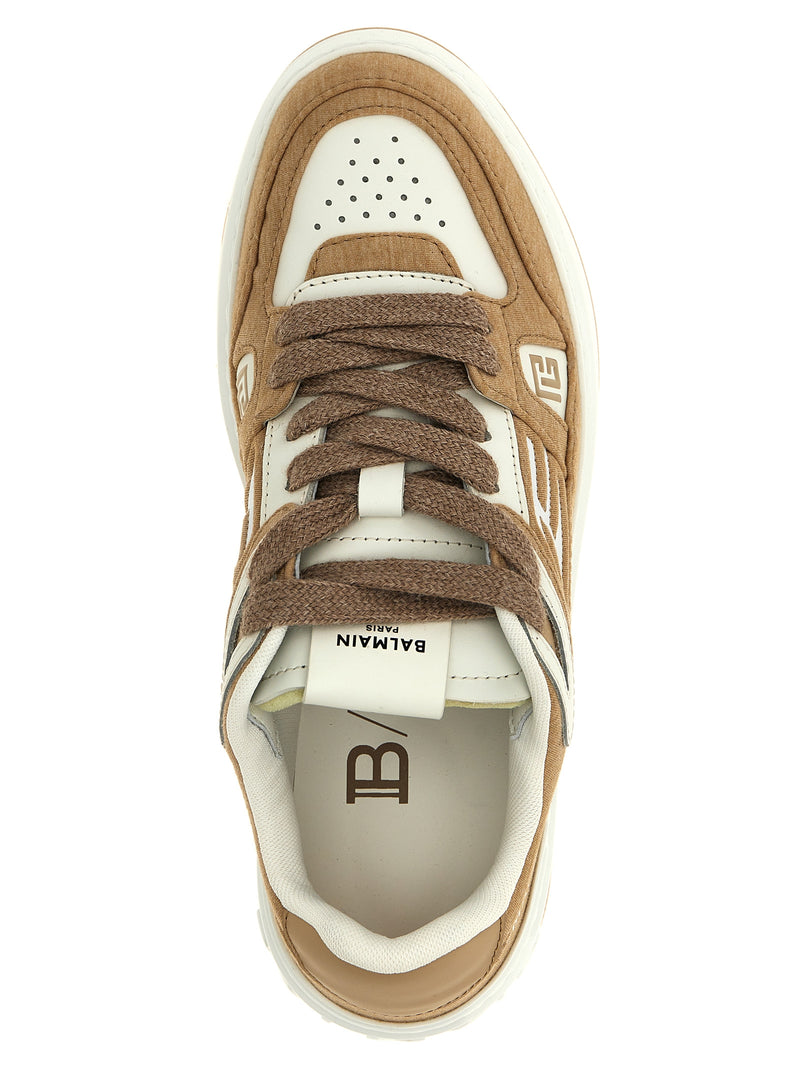 Baskets basses Balmain en polyester beige
