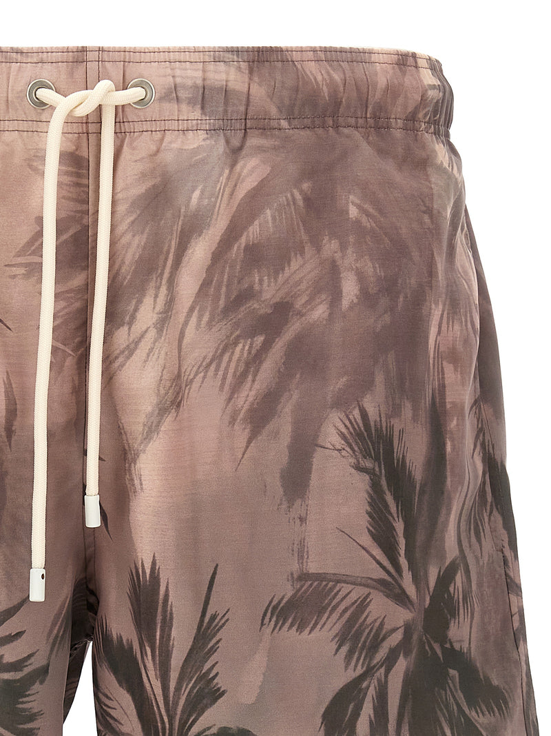 Palm Angels Multicolor Polyester Swim Shorts