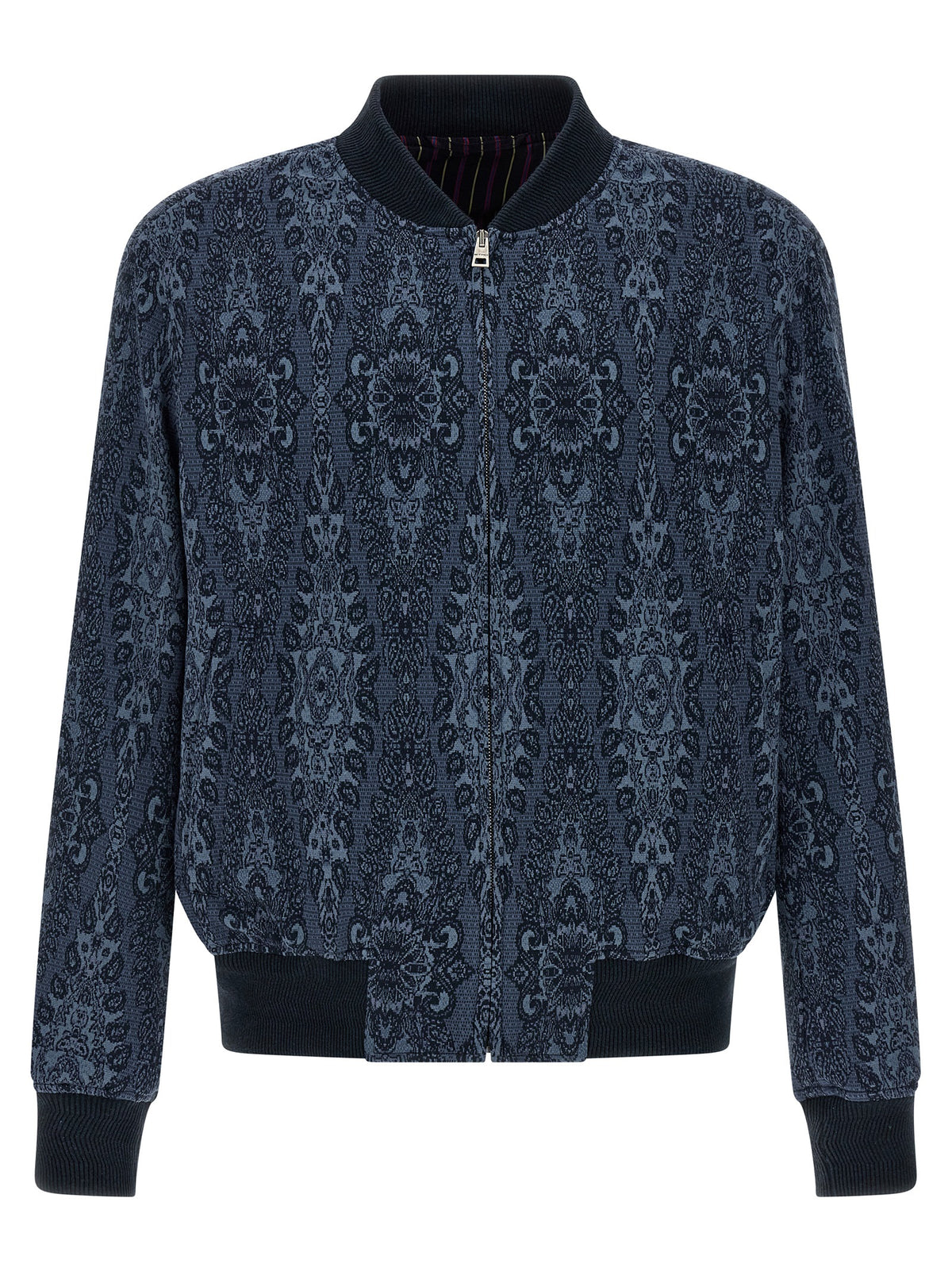 Etro Blue Cotton Bomber