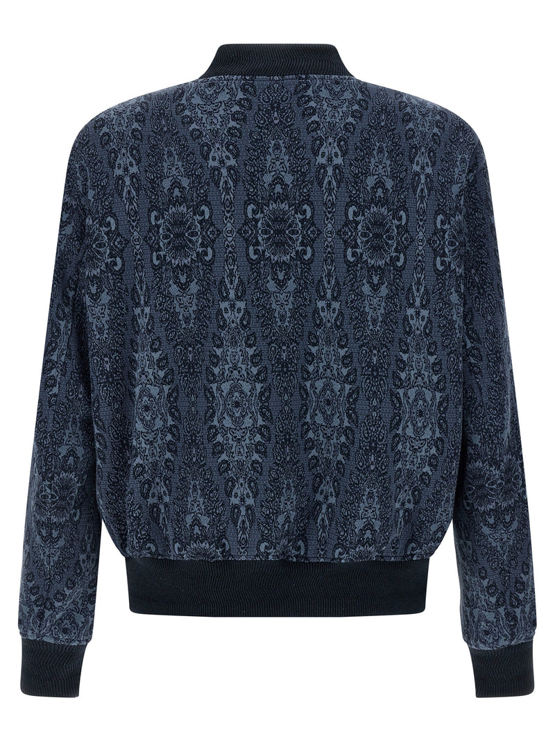 Etro Blue Cotton Bomber