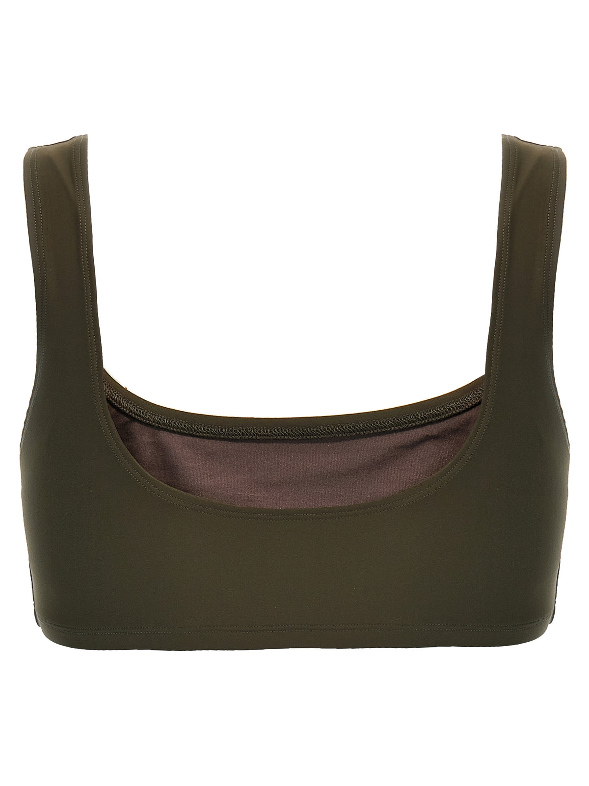 The Andamane Hollywood Brown Polyamide Tank Top