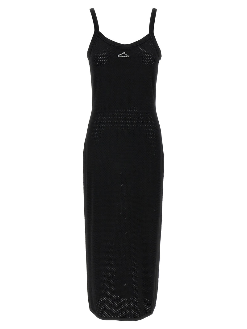T BY ALEXANDER WANG Black Viscose Midi Dress