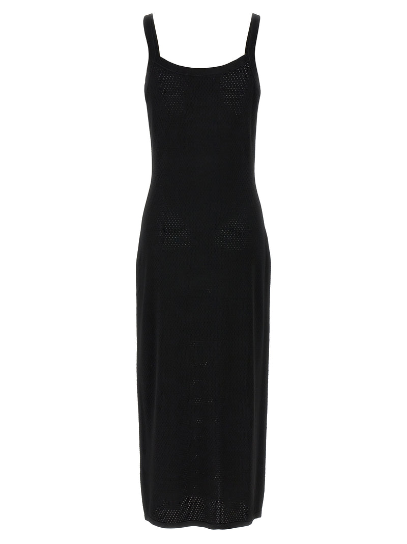 T BY ALEXANDER WANG Black Viscose Midi Dress