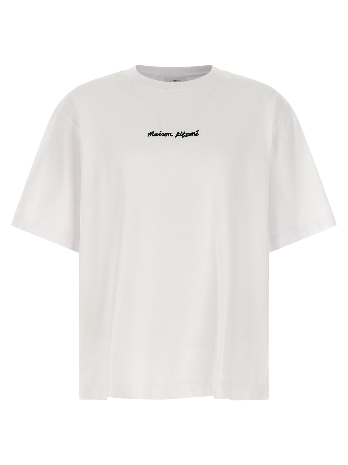 Maison Kitsuné White Cotton T-Shirt - Timeless Elegance