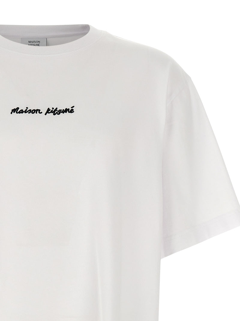 Maison Kitsuné White Cotton T-Shirt - Timeless Elegance