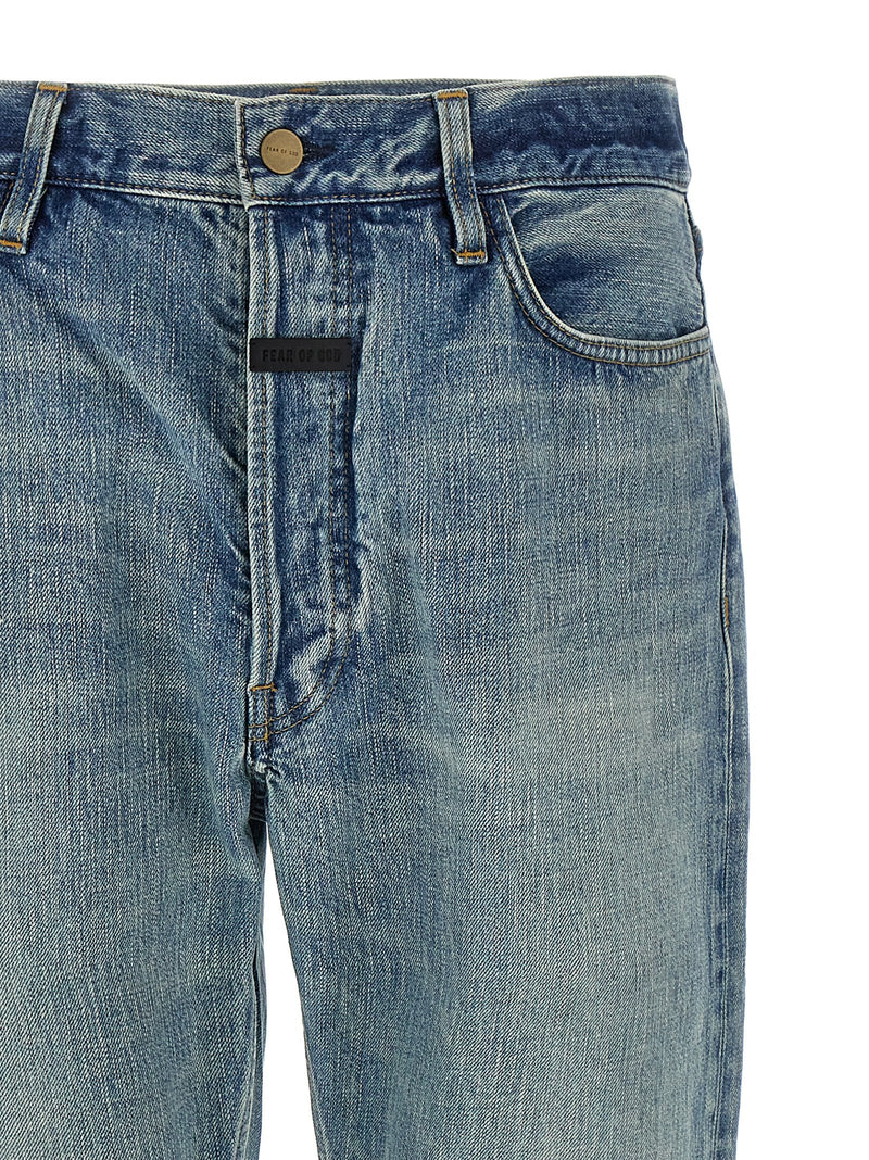 Fear Of God Blue Cotton Straight-Leg Jeans