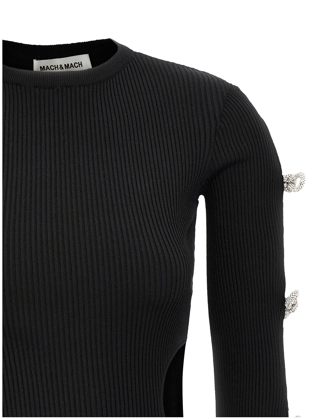 MACH & MACH Black Viscose Short Dress
