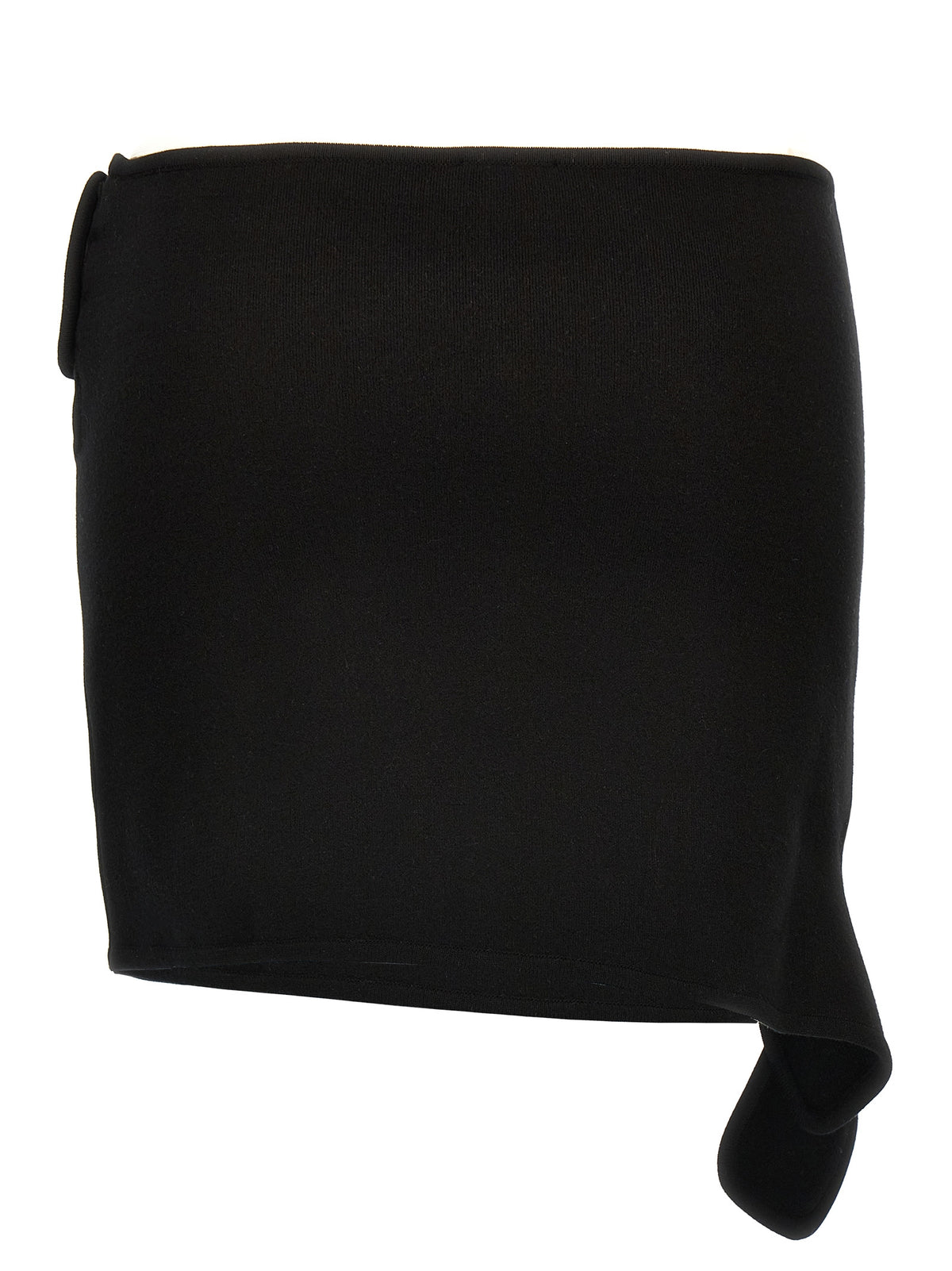 Courrèges Black Viscose Long Skirt