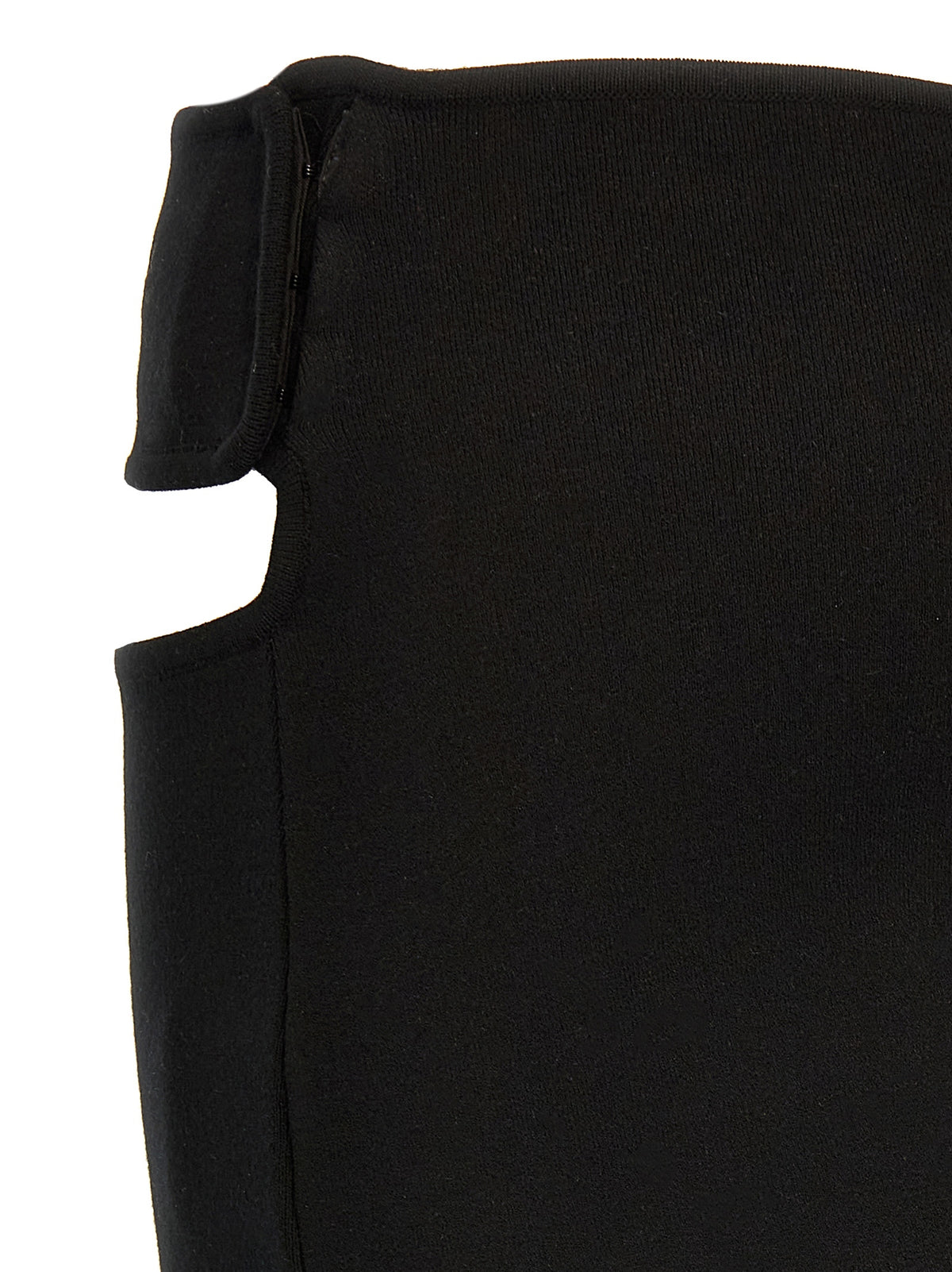 Courrèges Black Viscose Long Skirt