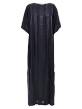 DI.LA3 PARI' Blue Silk Long Dress