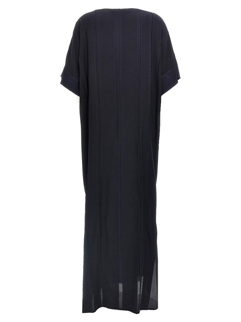 DI.LA3 PARI' Blue Silk Long Dress