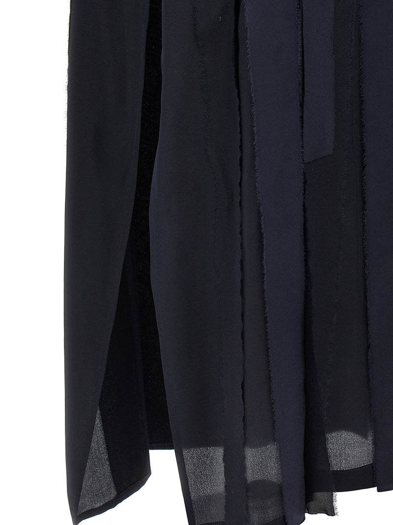 DI.LA3 PARI' Blue Silk Long Dress