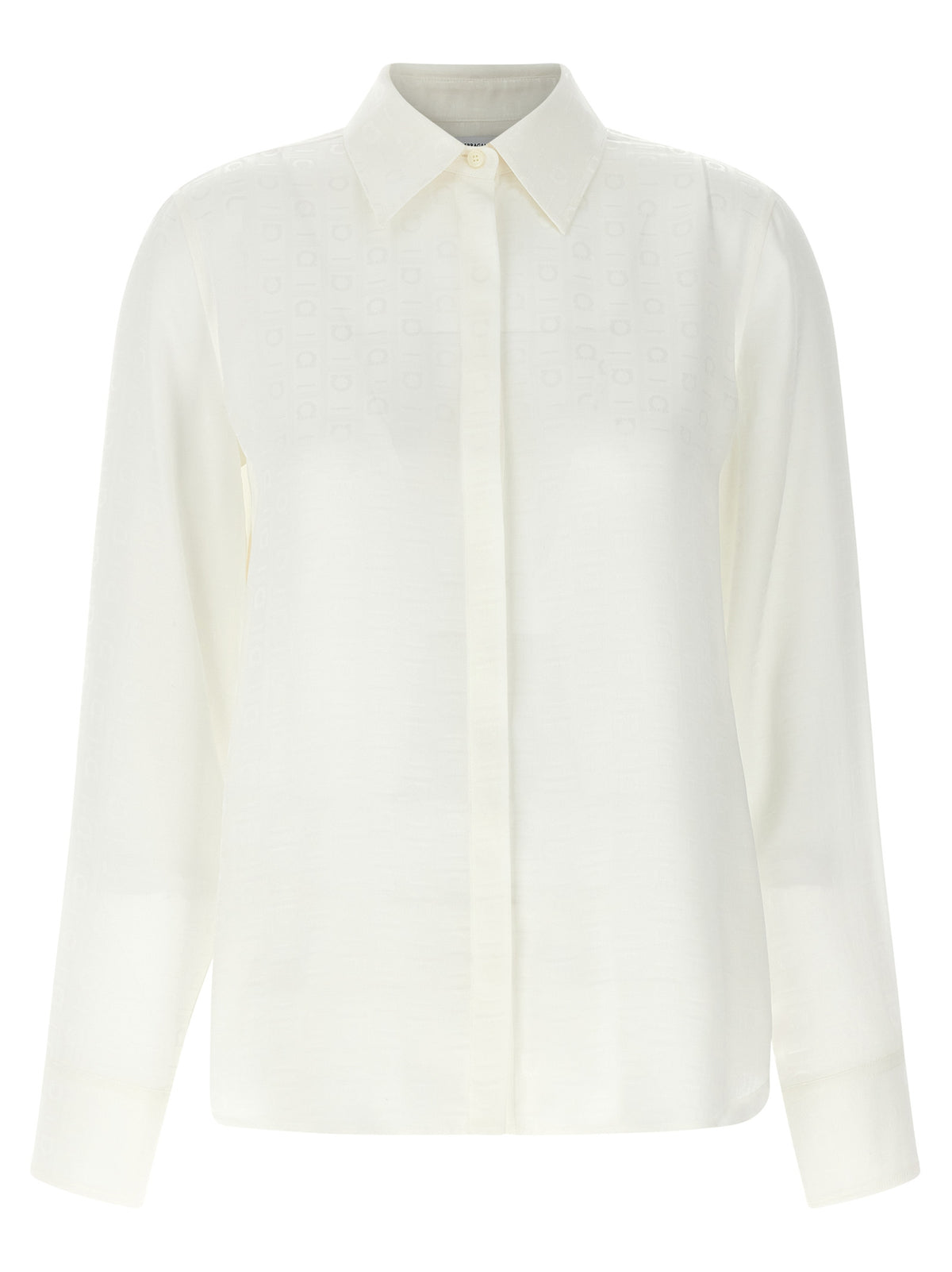Ferragamo White Silk Blouse