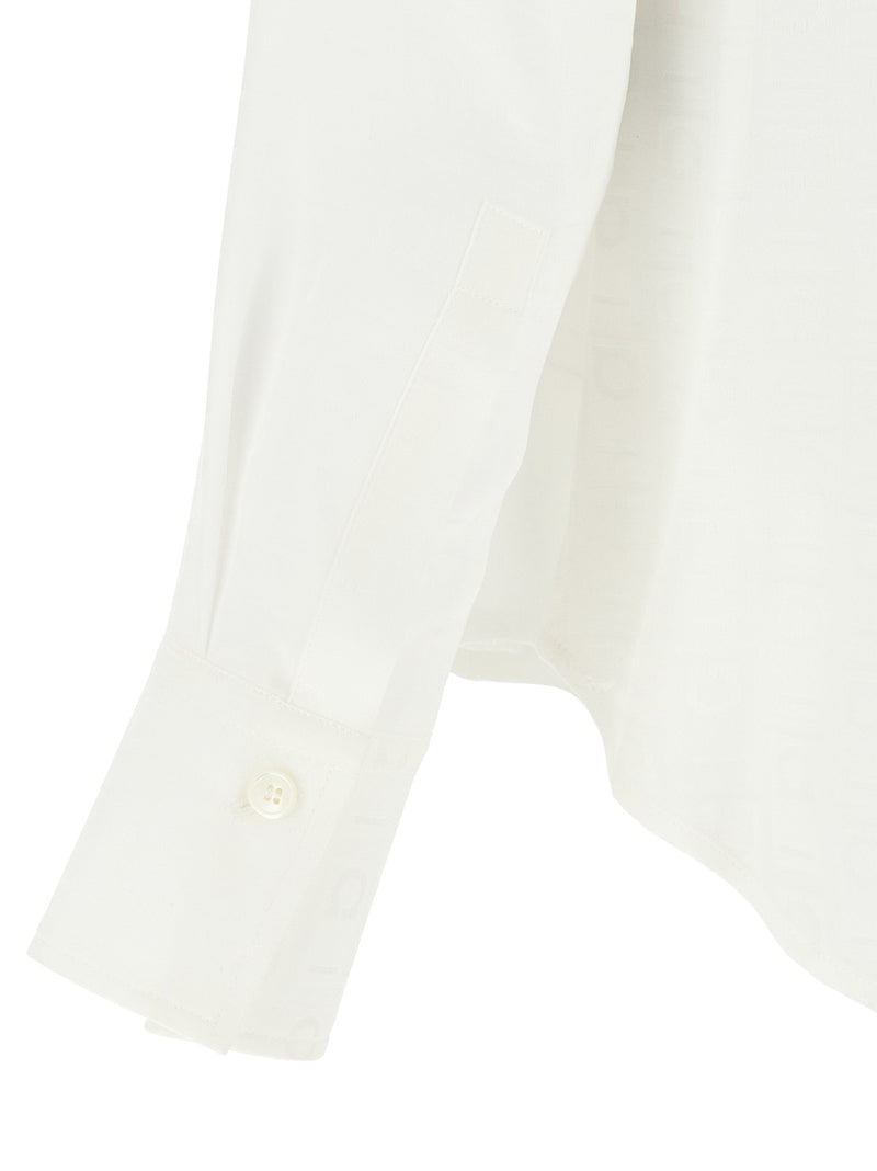 Ferragamo White Silk Blouse - Elegant Women's Shirt