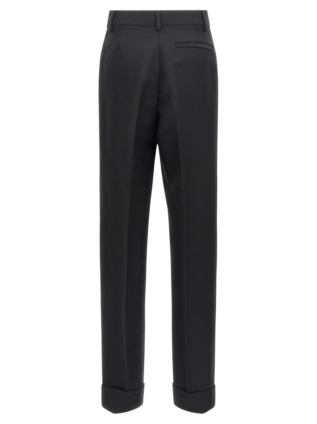 Ferragamo Black Viscose Dress Pants