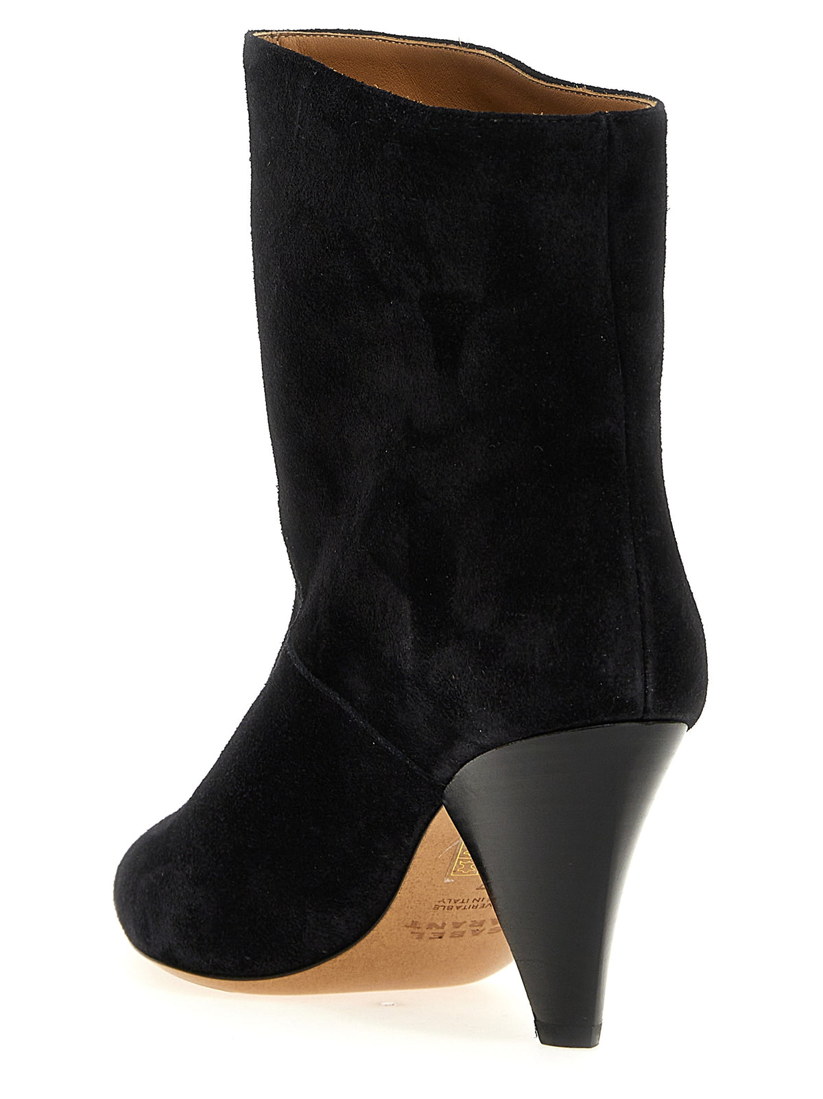 Isabel Marant Black Calfskin Ankle Boots