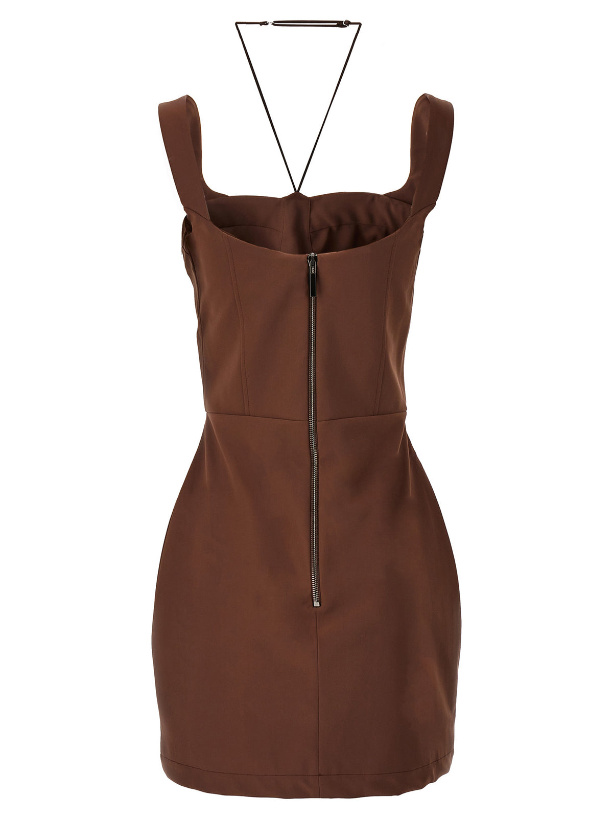 Nensi Dojaka Maddie Brown Mini Dress for Women
