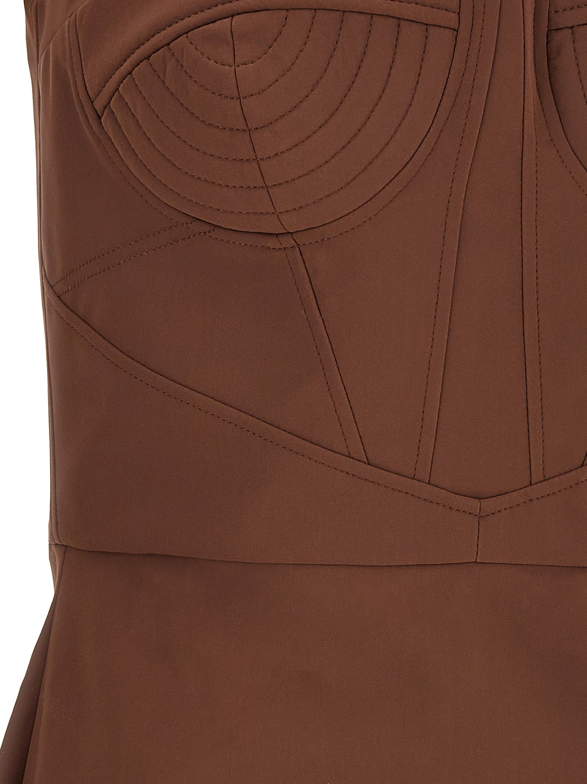 Nensi Dojaka Maddie Brown Mini Dress for Women