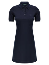 Courrèges Blue Cotton Short Dress