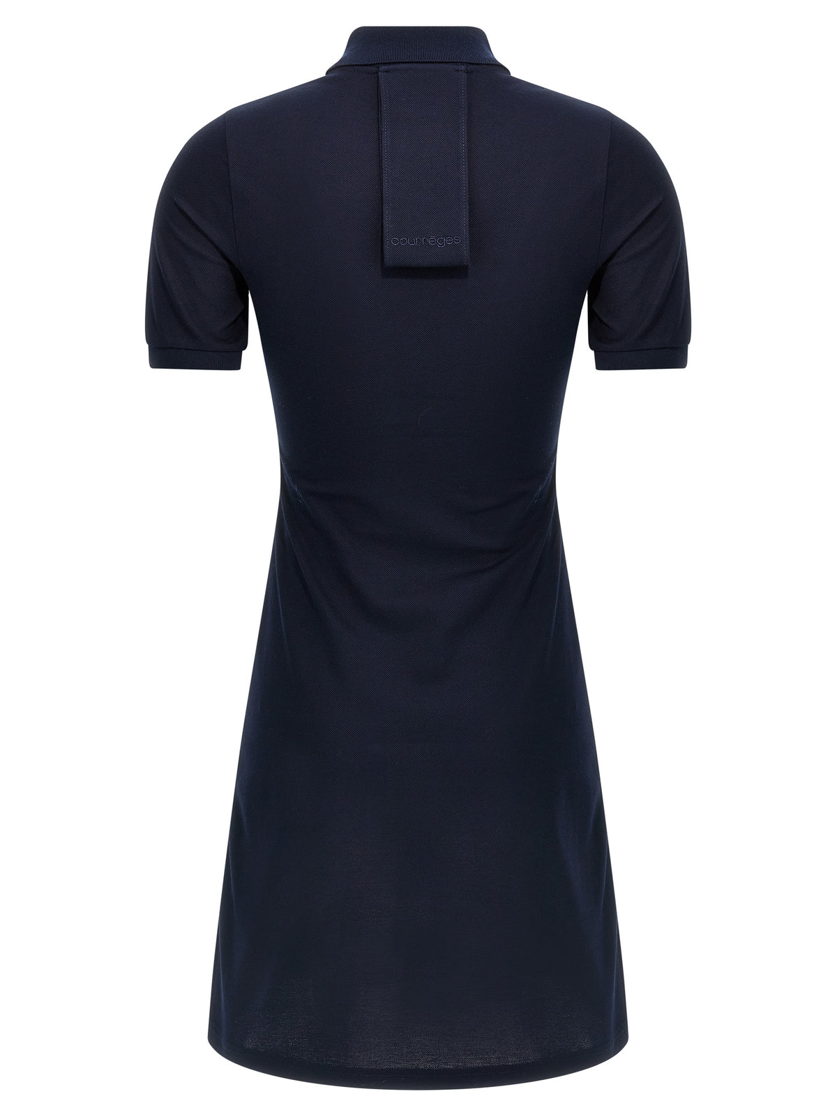 Courrèges Blue Cotton Short Dress