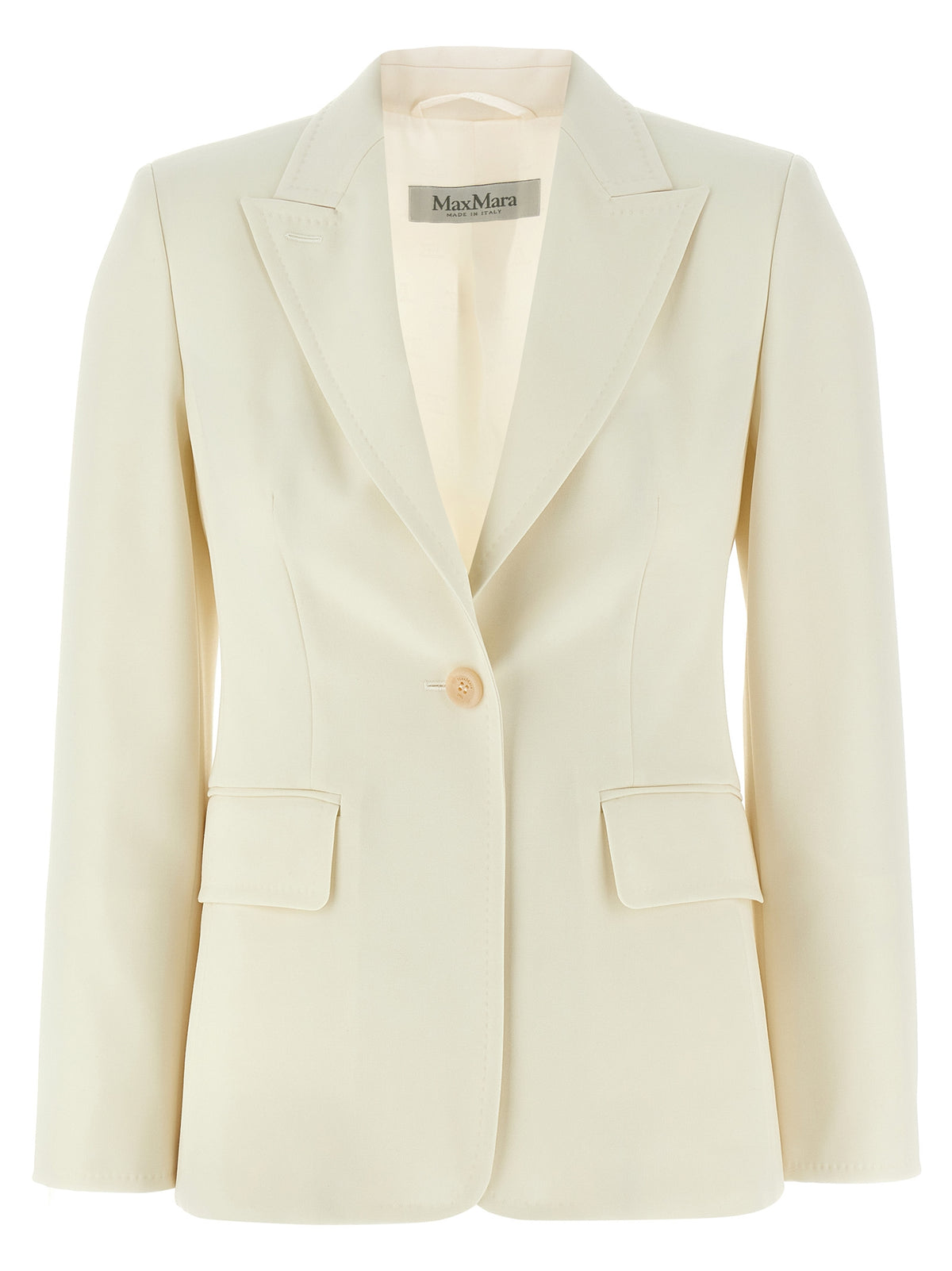 Max Mara White Virgin Wool Blazer