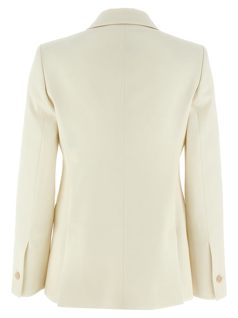 Max Mara White Virgin Wool Blazer