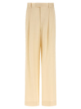 Armarium Beige Viscose Casual Pants