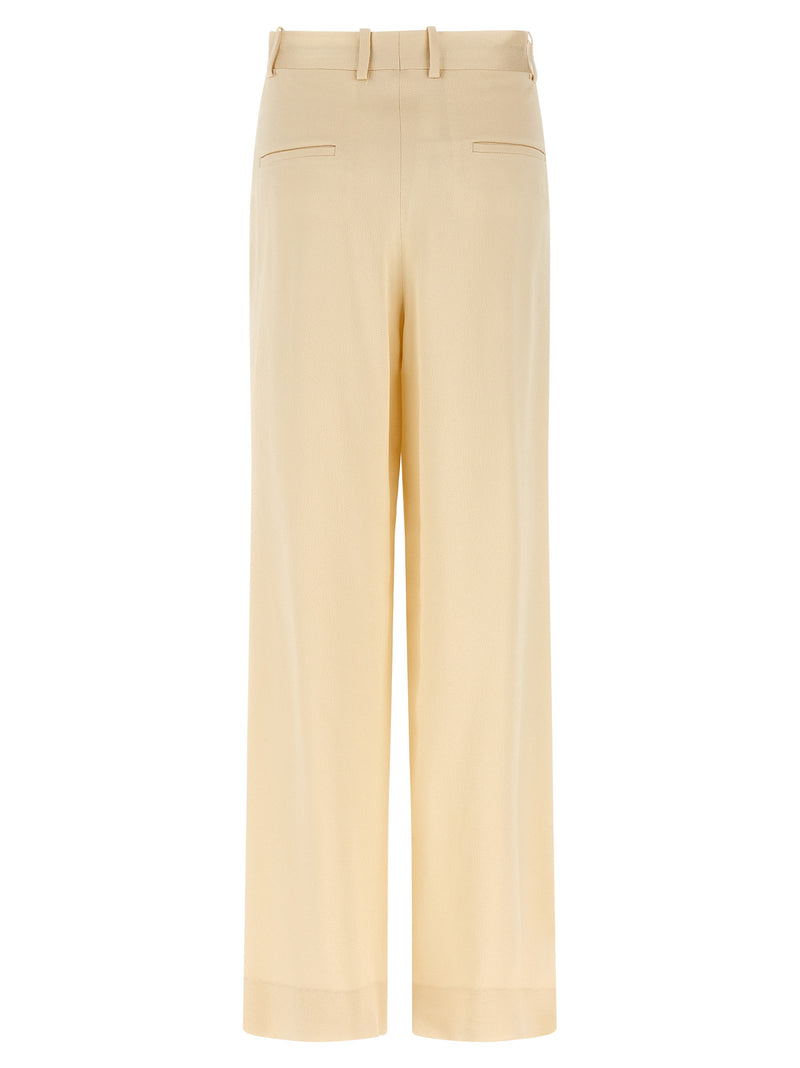 Armarium Beige Viscose Casual Pants