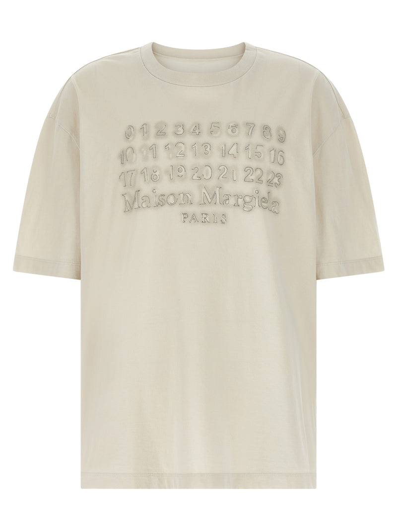 Maison Margiela Beige Cotton T-Shirt for Men