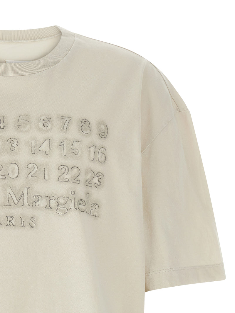 Maison Margiela Beige Cotton T-Shirt for Men