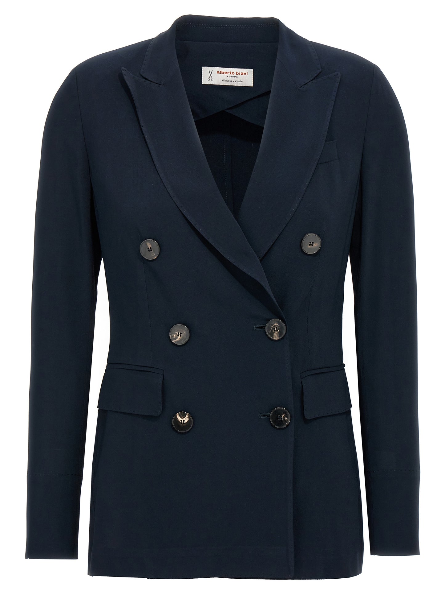 Alberto Biani Blue Viscose Blazer