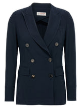 Veste Alberto Biani en viscose bleue