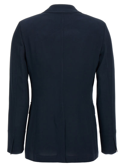 Alberto Biani Blue Viscose Blazer