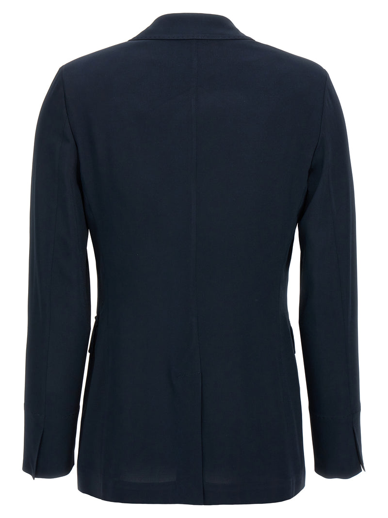 Alberto Biani Blue Viscose Blazer