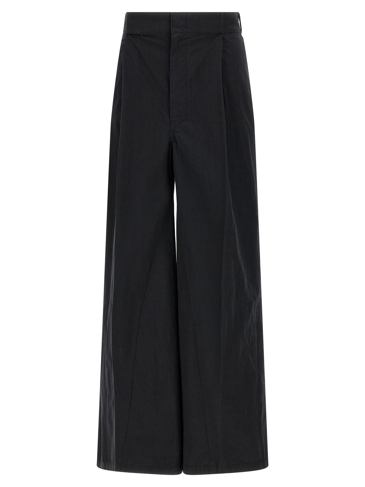 Pantalon décontracté en coton noir Maison Margiela