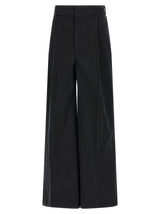 Pantalon décontracté en coton noir Maison Margiela
