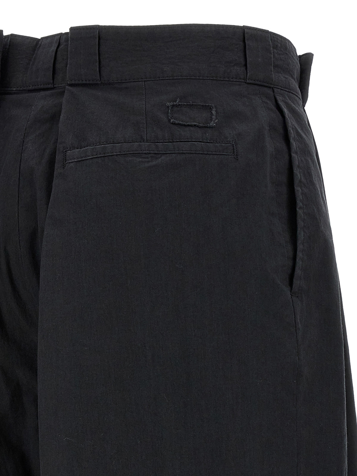 Pantalon décontracté en coton noir Maison Margiela