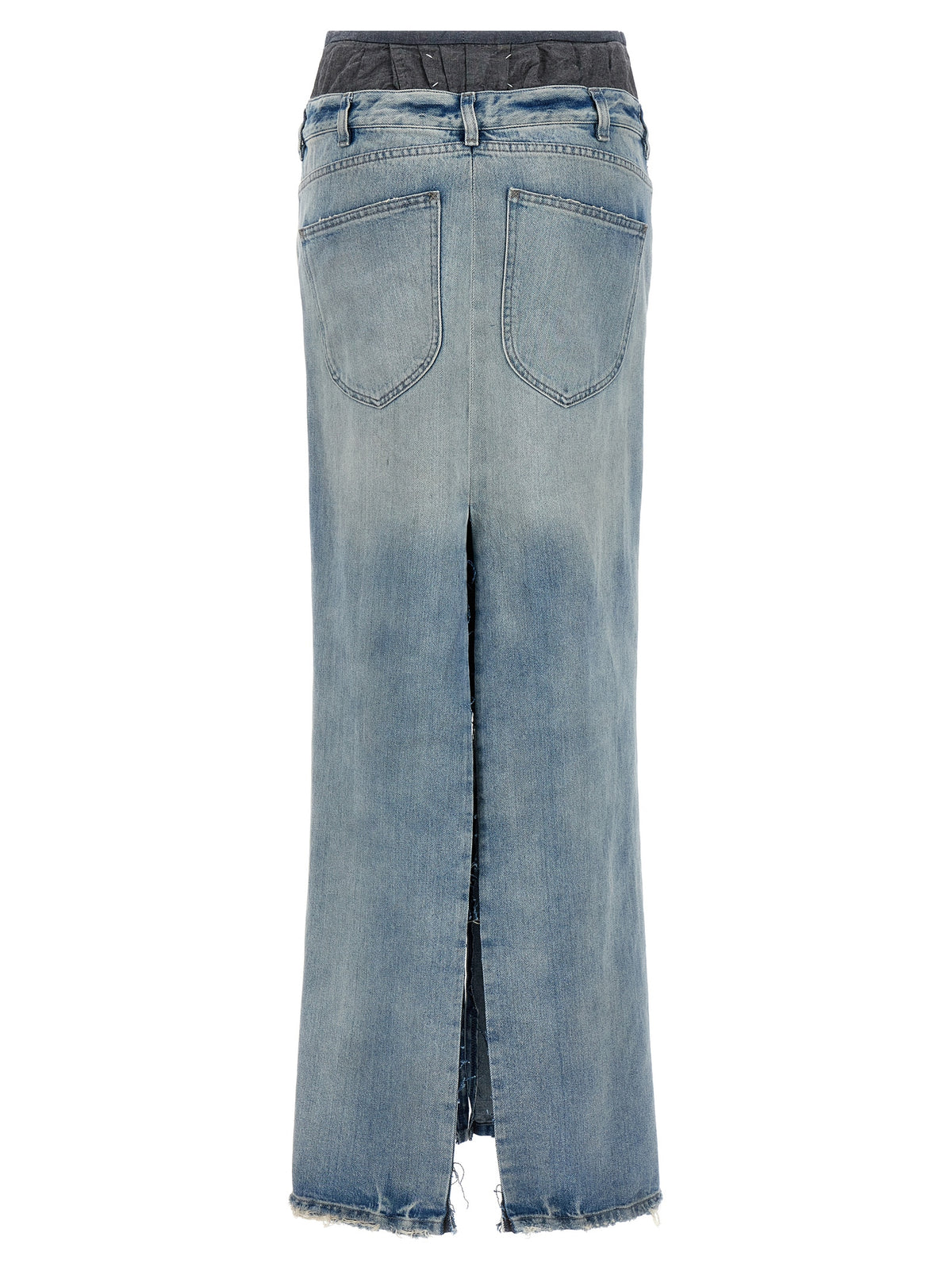 Mini-jupe en coton multicolore Maison Margiela