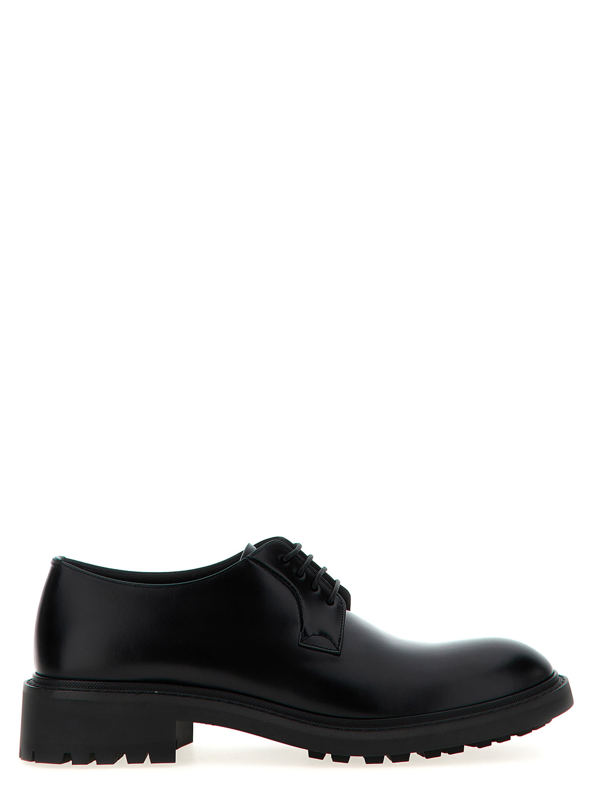 Saint Laurent Black Lamb Leather Oxfords And Derbies