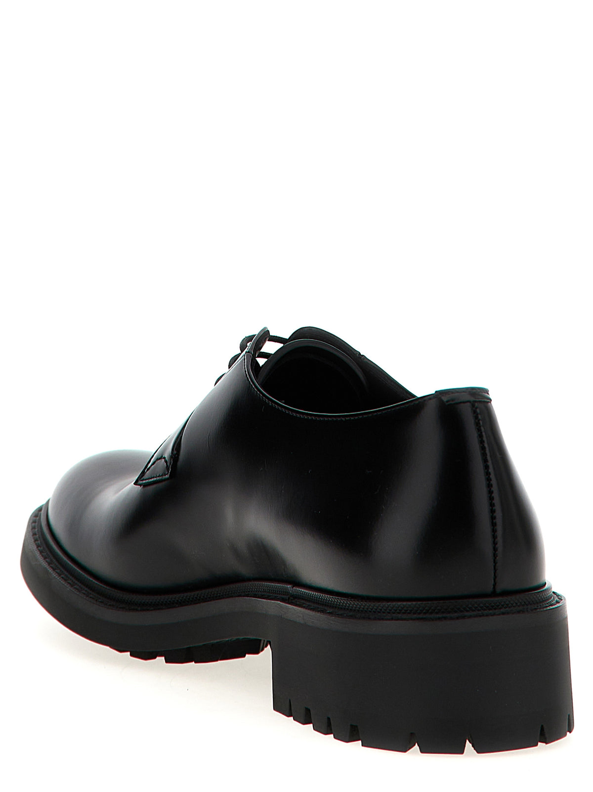 Saint Laurent Black Lamb Leather Oxfords And Derbies