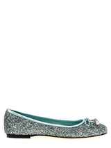 Jimmy Choo Bicolor Textile Ballet Flats