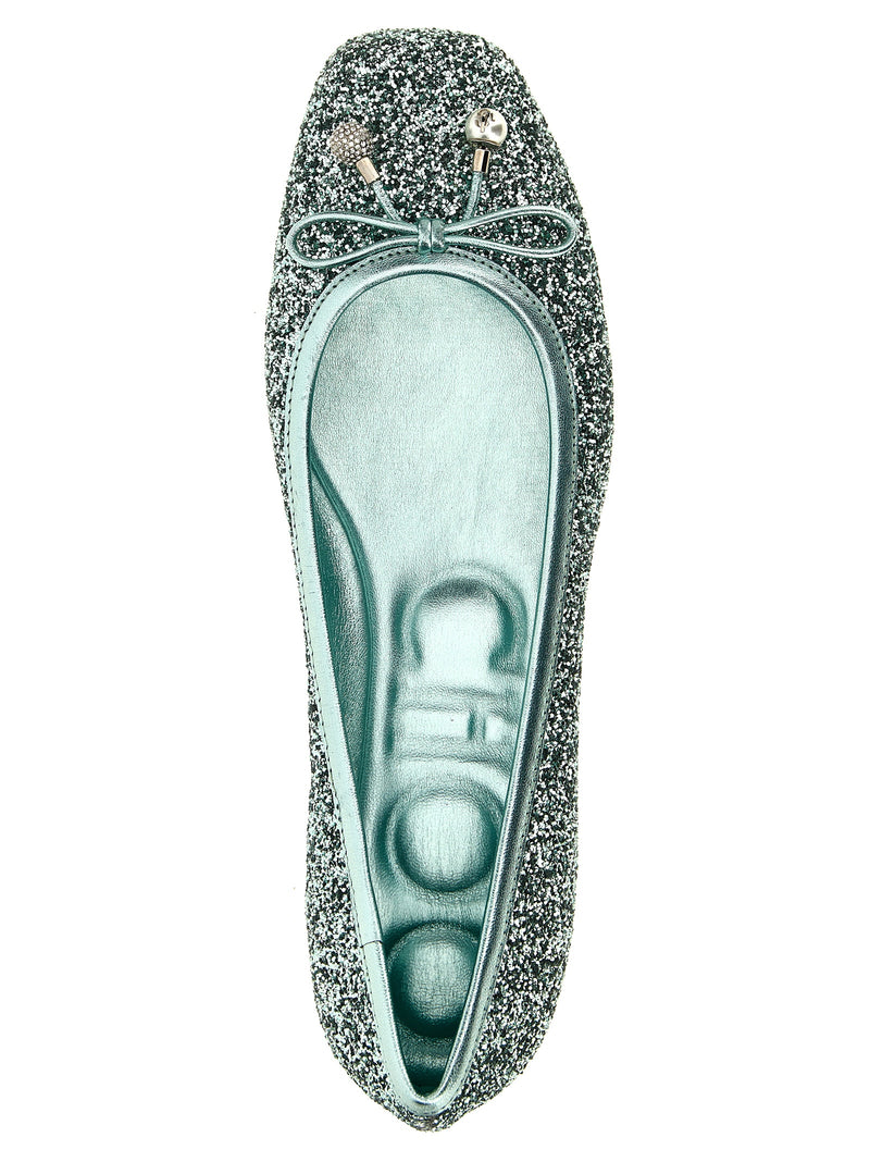 Jimmy Choo Bicolor Textile Ballet Flats
