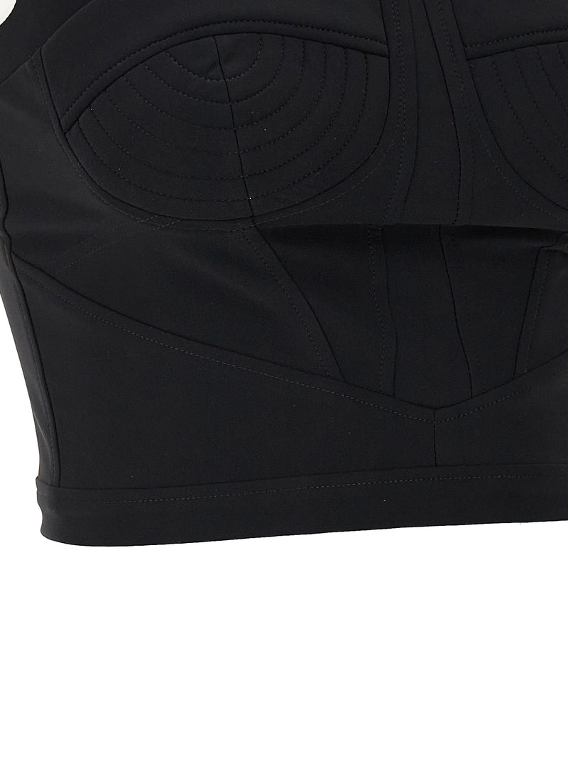Débardeurs Nensi Dojaka en polyamide noir