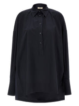 DI.LA3 PARI' Blue Cotton Blouse