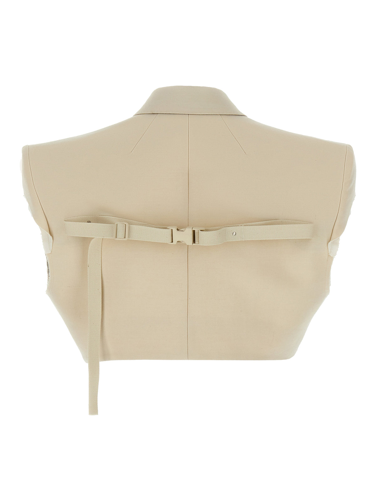 Rick Owens Beige Cotton Sleeveless Jacket