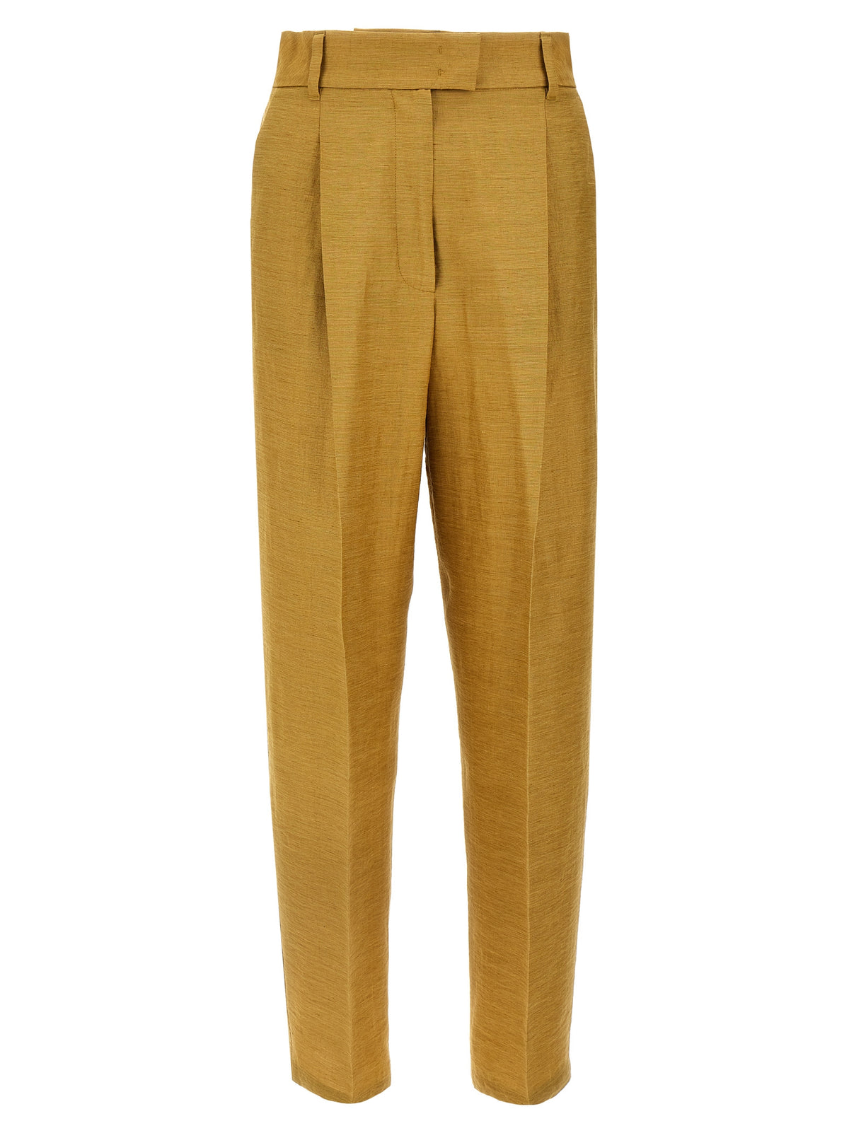 Max Mara Gold Fluorofiber Dress Pants
