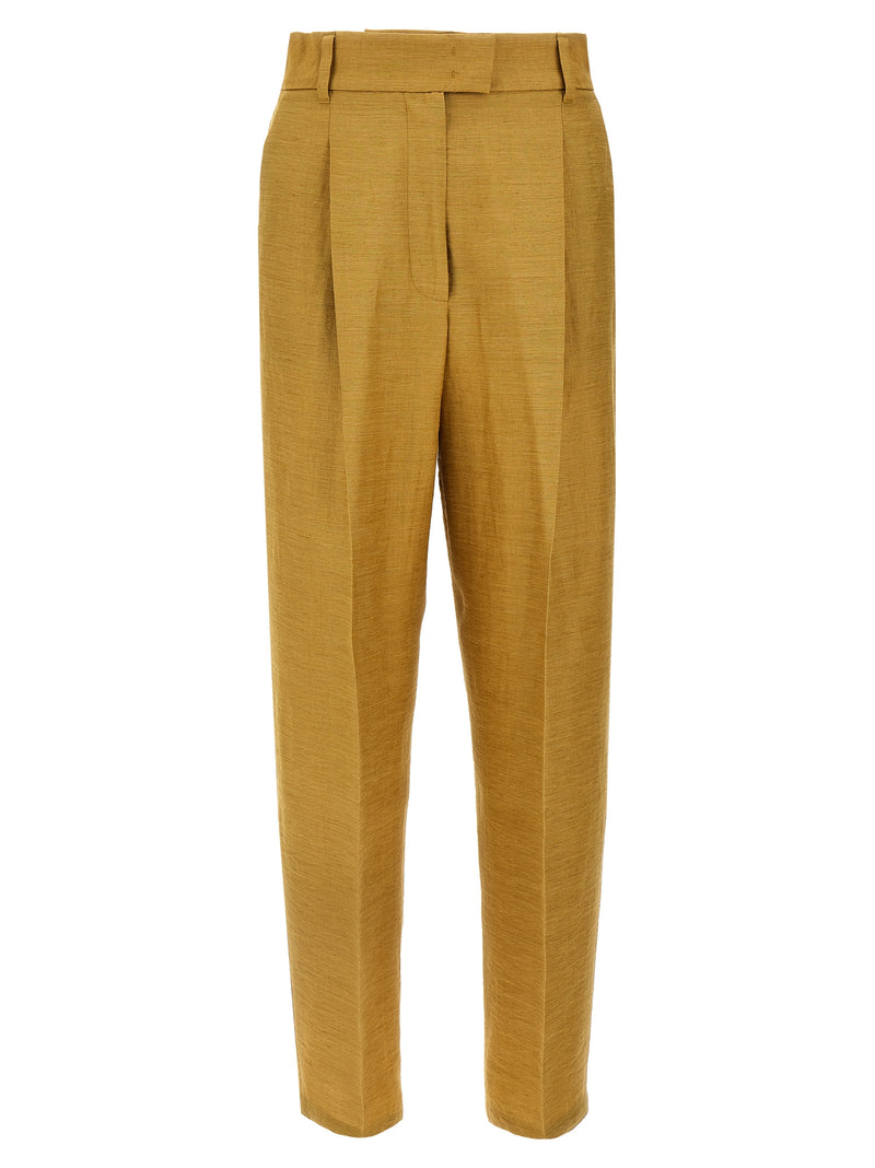 Pantalon en fibres fluorées or Max Mara
