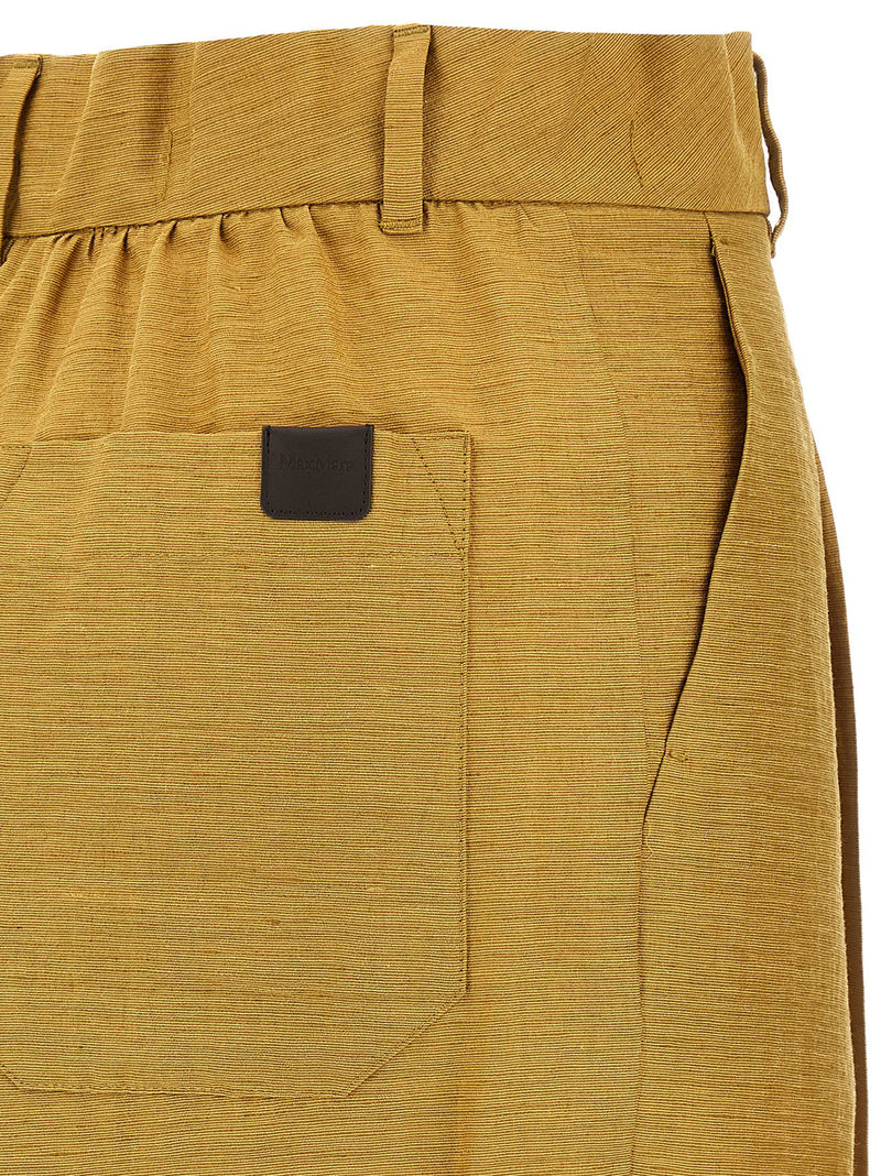 Pantalon en fibres fluorées or Max Mara